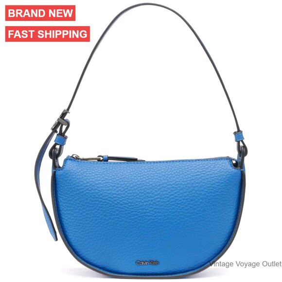 Top Zip Demi Shoulder Bag Vegan Leather Adjustable Strap 2-Liter Capacity